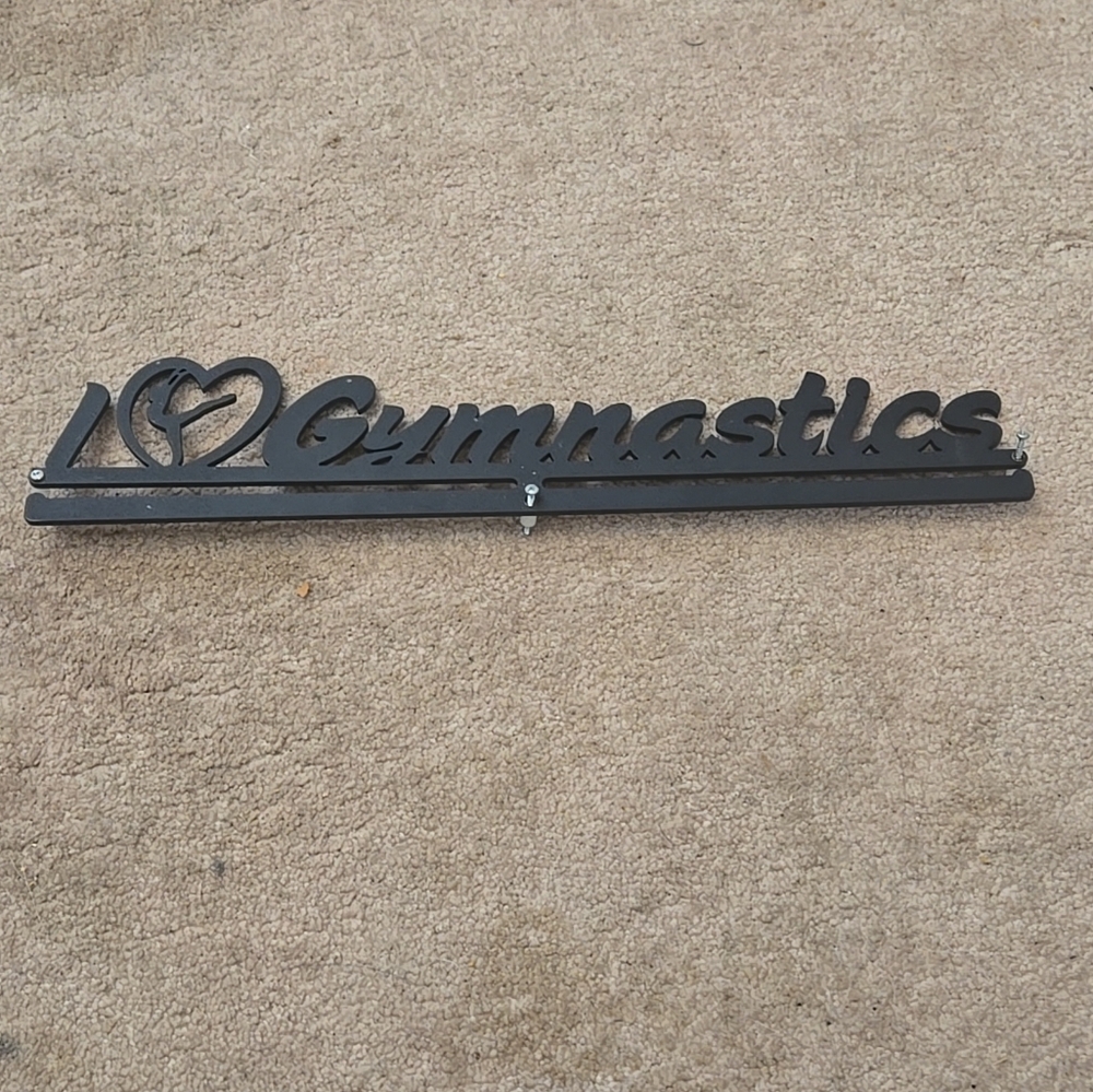 Black Gymnastics Wall Medal Holder